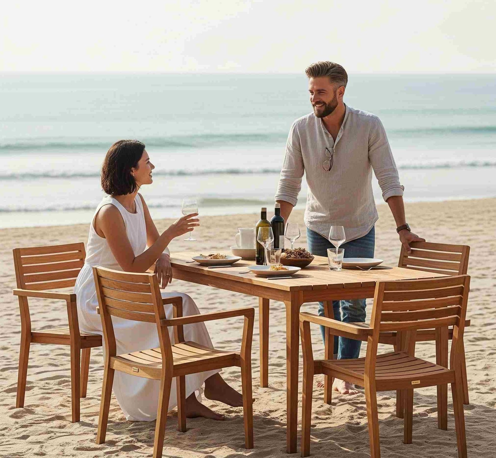 scandivian teak garden furniture